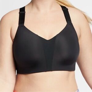 Nike 38DD Black High Support Racerback Rival Sports Bra